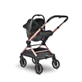 Baby Stroller REYA 3in1 Black JASPER with car seat JOY